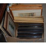 BOX - ASSORTED DECORATIVE PICTURES AND PRINTS