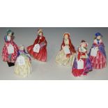 SIX ROYAL DOULTON FIGURES TO INCLUDE 'LILAC TIME' HN2137, 'JENNIFER' HN1484, 'PRISCILLA' HN1340, '