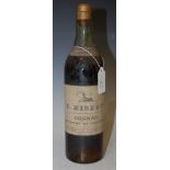 ONE BOTTLE OF T. HINE & CO. COGNAC VINTAGE 1878, VERY SUPERIOR OLD LIQUEUR BRANDY