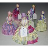 SIX ROYAL DOULTON FIGURES TO INCLUDE 'CHLOE' HN1470, 'CHLOE' HN1479, TWO FIGURES OF 'BIDDY', '