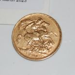 AN EDWARD VII GOLD SOVEREIGN, DATED 1906