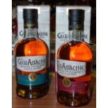 TWO BOXED BOTTLES OF THE GLEN ALLACHIE SPEYSIDE SINGLE MALT SCOTCH WHISKY, WINE SERIES, TO INCLUDE