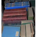 BOX OF ASSORTED BOOKS TO INCLUDE PUNCH 1904, 1905, 1907, THREE MR PUNCH'S VICTORIAN ERA VOLUMES I,