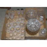 TWO BOXES OF ASSORTED GLASSWARE