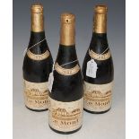 THREE BOTTLES OF LE MONT 1962