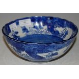 A JAPANESE BLUE PRINTED PORCELAIN BOWL