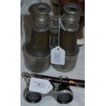 MARITIME INTEREST: BINOCULARS PRESENTED BY THE ROYAL NATIONAL LIFEBOAT INSTITUTION TO H.B.