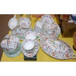 A MINTON HADDON HALL PATTERN PART DINNER SET