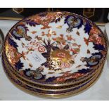 SIX ROYAL CROWN DERBY IMARI PLATES