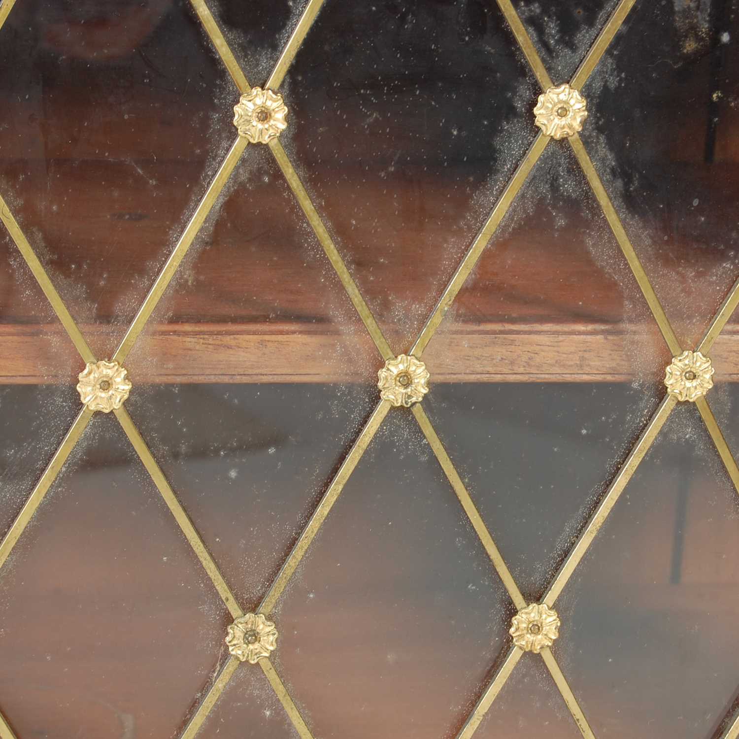 A 19th century mahogany and gilt metal mounted Regency style side cabinet, the rectangular top above - Image 6 of 8