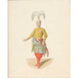 Circle of Amadeo Preziosi (1816-1882) Study of a Turkish Court Official watercolour, inscribed lower
