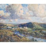 After James Humbert Craig RHA RUA (1877-1944) Evening Sunlight in the Rosses, Co-Donegal coloured