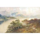 F. E. Jamieson (1895 - 1950) Highland landscape with loch oil on canvas, signed lower left 49cm x