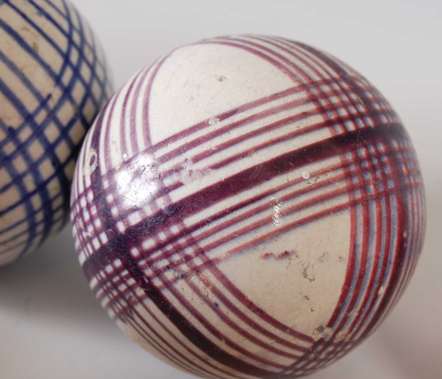 A collection of fourteen assorted 19th century Scottish pottery carpet bowls, of varying size and - Image 6 of 6