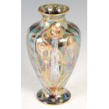 A Wedgwood Fairyland lustre vase, designed by Daisy Makeig-Jones, decorated in the 'Candlemas'