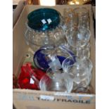 Box - assorted glassware