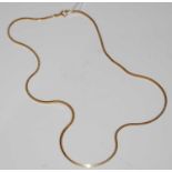 An 18ct gold necklace, 8.7 grams.