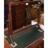 An early 20th century mahogany dressing table mirror