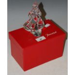 A Baccarat glass fir tree in original fitted box.
