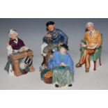 Four assorted Royal Doulton figures to include 'Tuppence a Bag' HN2320, 'Pride and Joy' HN2945, 'The