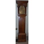 A late 18th / early 19th century oak longcase clock, David Morison, Auchtermuchty, the brass dial