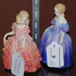 Two Royal Doulton figures, 'Marie' HN1370, and 'Rose' HN1368