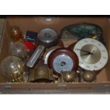 Box - various clocks and barometer