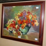 ARR P. Sykes, 'Spring Flowers', oil on board signed lower left, dated '68, image size 39cm x 49cm,