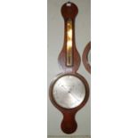 A 19th century mahogany barometer by C Tarelli, Northampton