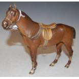 Franz Bergman, an Austrian cold-painted bronze model of a horse, stamped marks, 19cm high
