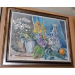 ARR Neil M. Catchpole, 'Dutch Vases', watercolour, signed and dated '93 lower left, image size