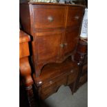 A group of furniture to include oak Arts and Crafts style plant stand, a 19th century dark wood