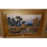 Benjamin John Ottewell (1847-1937) October in Glen Begg, by Grantown on Spey, watercolour, signed