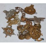 Militaria interest - A group of assorted cap badges, & buttons, to include the following cap badges,