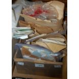 A box of mixed stamps containing various nationalities, to include a bag of various Penny Reds