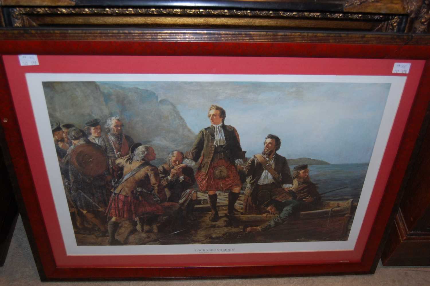 A group of six decorative pictures and prints to include 'Lochaber No More', John Blake McDonald ( - Image 6 of 6