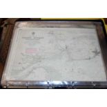 Nautical interest - an assortment of Maritime charts to include various examples, Thames Estuary