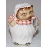 A vintage Beswick Beatrix Potter figure of 'Mrs Tiggy-Winkle', 8cm high