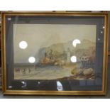 J. Salmon (19th century) Scarboro, watercolour, signed and dated 1885 lower right, inscribed lower