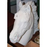 A composite bust of a horse's head