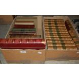 Two boxes of books to include multiple volumes of Scotts Waverley novels, Pictorial London, two