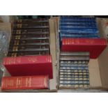 Two boxes - assorted books to include seven volumes of Pictorial Knowledge, two volumes of Railway