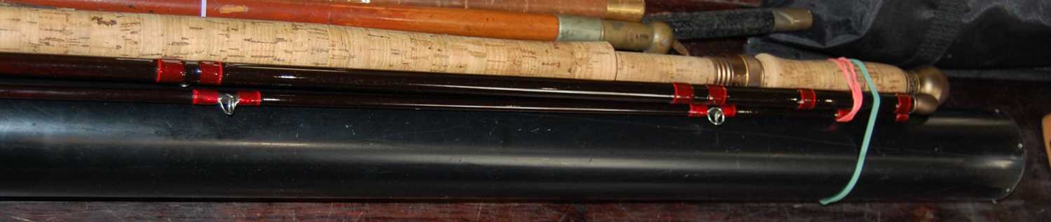 A 'House of Hardy' graphite salmon fly deluxe rod, 467cm long, complete with canvas storage bag - Image 4 of 4