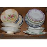 Two boxes - assorted ceramics