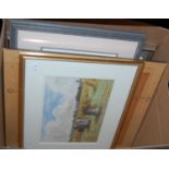 Box - assorted decorative pictures and prints