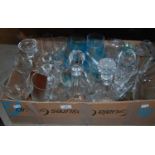 Box - assorted glassware