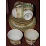 A vintage Royal Worcester Wentworth pattern part teaset