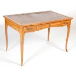 A late 19th century French kingwood writing table,