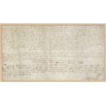 Three various 16th century and later vellum deeds of Scottish interest,