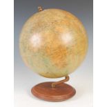 An early 20th century Philips 12" terrestrial globe,